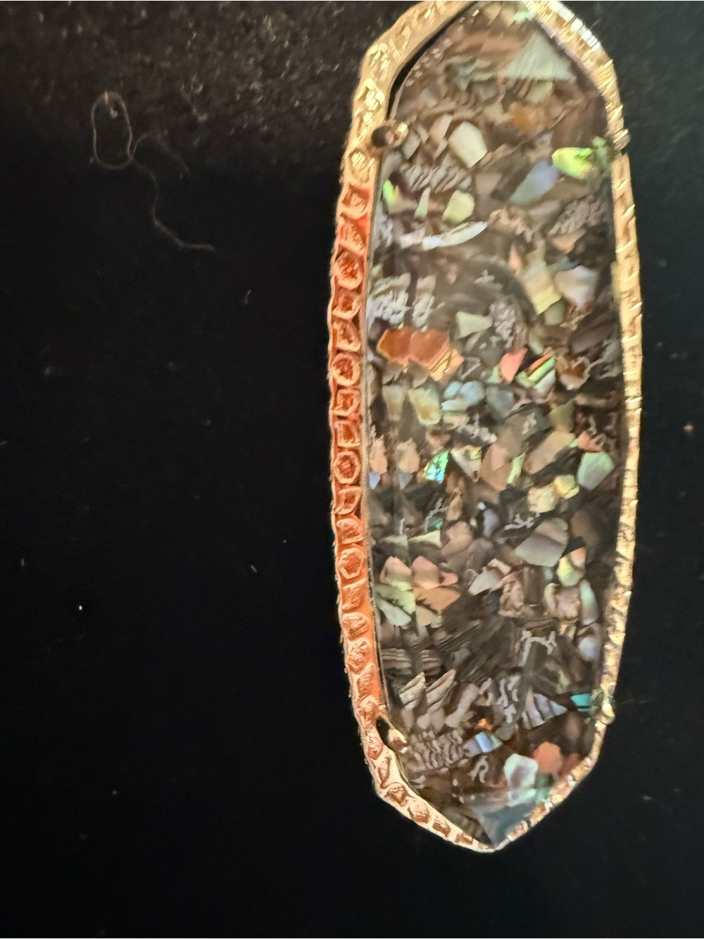 Kendra Scott Gold-Tone Crushed Abalone Layden Necklace. Limited Edition - Picture 3 of 7